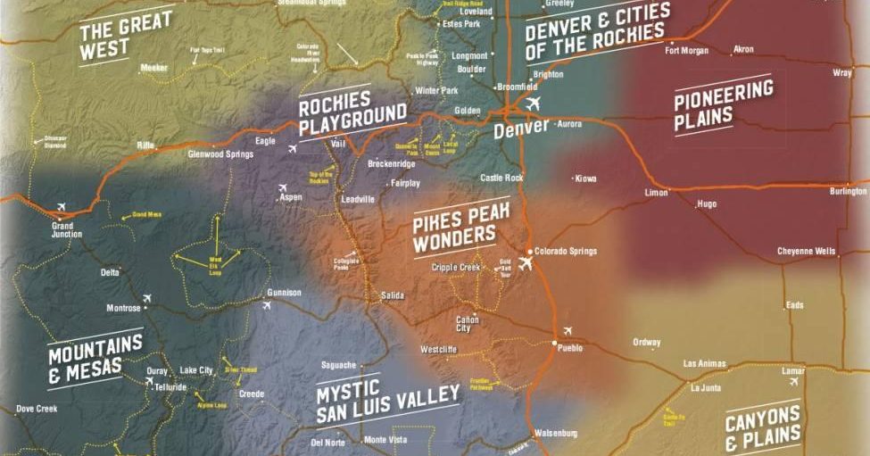 Colorado Tourism Office and Colorado Tourism Board Announce New Travel  Regions - Visit Colorado Springs